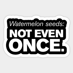 Watermelon Seeds Warning Expecting Pregnancy Sticker